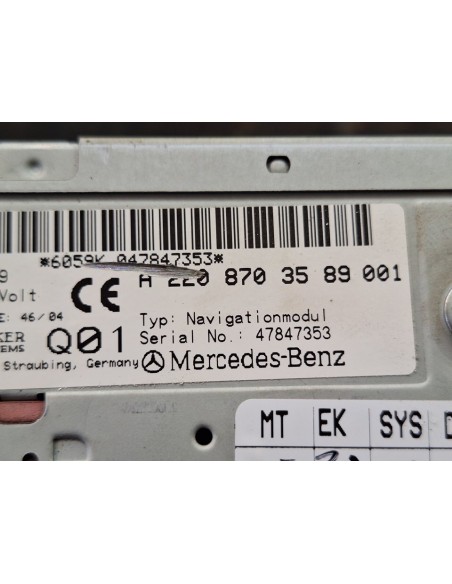 [104549] SISTEMA DVD - MERCEDES CLASE GLS (W166) (01/2015 - ...)