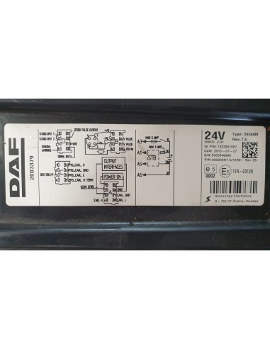 [94641] TACOGRAFO DE TARJETA - DAF SERIE XF...