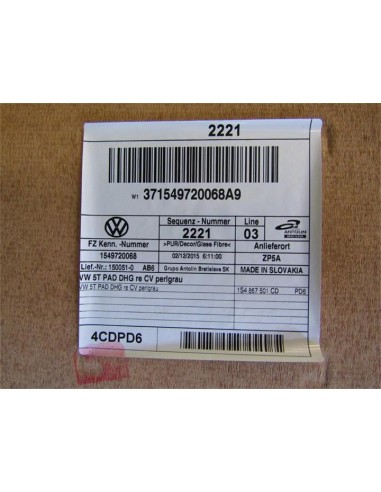 [94110] TECHO INTERIOR - VOLKSWAGEN UP! (122)...