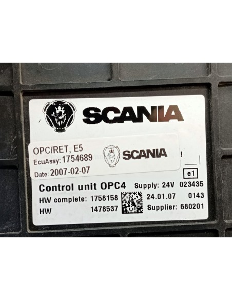 [98436] UNIDAD DE CONTROL - SCANIA SERIE 4 (P/R 94 G) (01/1996 - 01/2004)