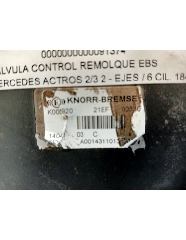[91374] VALVULA CONTROL REMOLQUE EBS - MERCEDES...